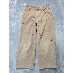 Vintage T.F. Laurence Boys Corduroy Pants Embroidered Footballs 20x18 Please See